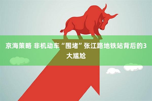 京海策略 非机动车“围堵”张江路地铁站背后的3大尴尬